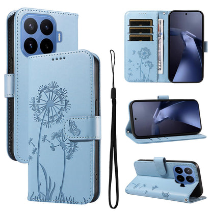For Xiaomi 17T 5G Global Dandelion Embossed Pattern Flip Leather Phone Case - Sky Blue - EDA007762013F
