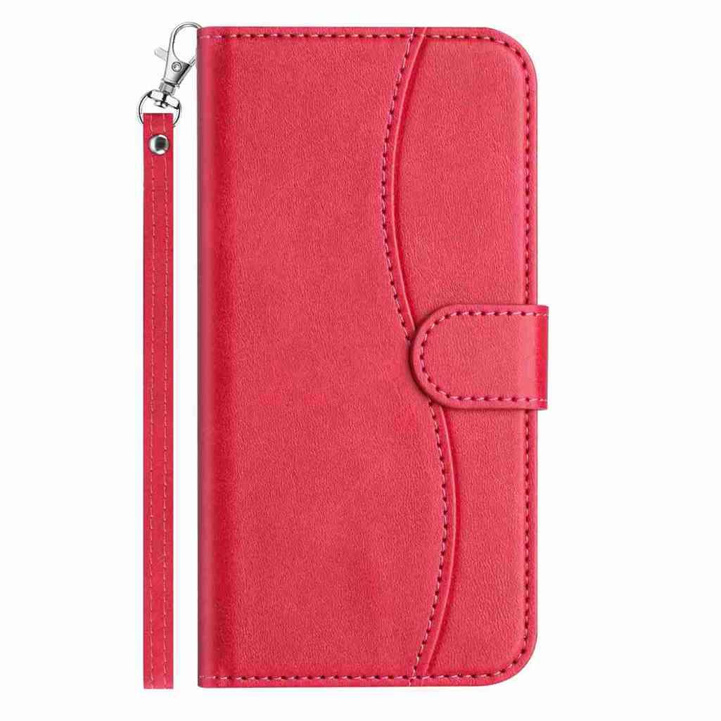 For Redmi K90 Pro Max / Poco F8 Ultra Dual-Folded S-shape Leather Phone Case(Rose Red)