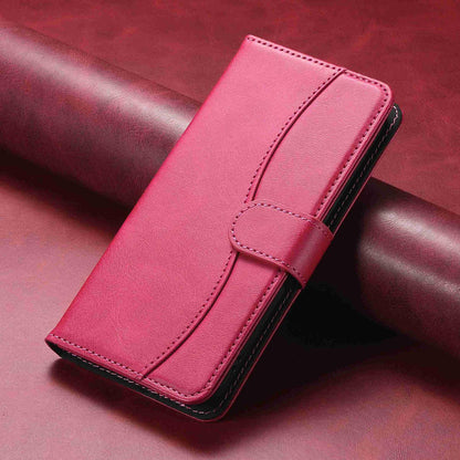 For Redmi K90 Pro Max / Poco F8 Ultra Dual-Folded S-shape Leather Phone Case(Rose Red)