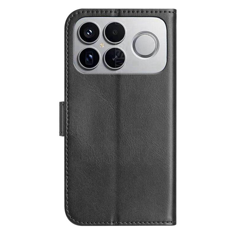 For Redmi K90 Pro Max / Poco F8 Ultra Dual-Folded S-shape Leather Phone Case(Black)
