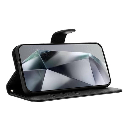 For Redmi K90 Pro Max / Poco F8 Ultra Dual-Folded S-shape Leather Phone Case(Black)