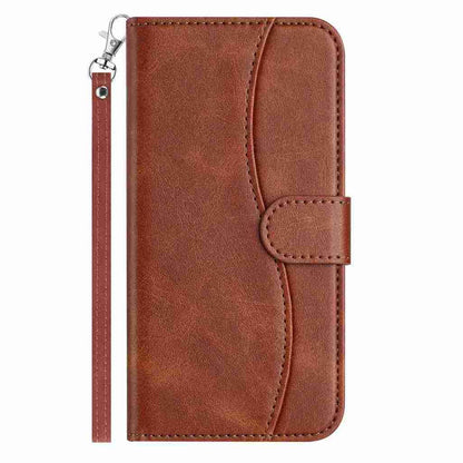 For Redmi K90 Pro Max / Poco F8 Ultra Dual-Folded S-shape Leather Phone Case(Coffee)