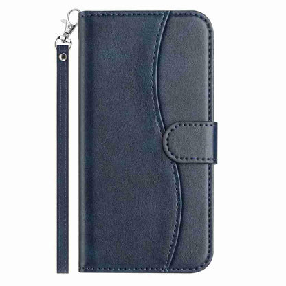 For Redmi K90 Pro Max / Poco F8 Ultra Dual-Folded S-shape Leather Phone Case(Navy Blue)