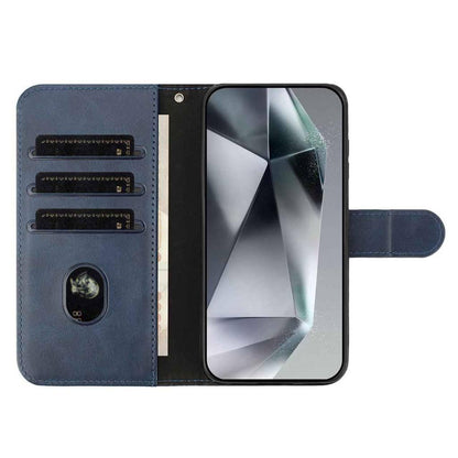 For Redmi K90 Pro Max / Poco F8 Ultra Dual-Folded S-shape Leather Phone Case(Navy Blue)
