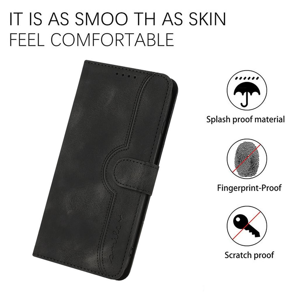 For Xiaomi 17 Max 5G Heart Pattern Skin Feel Leather Phone Case - Black - EDA007790010D