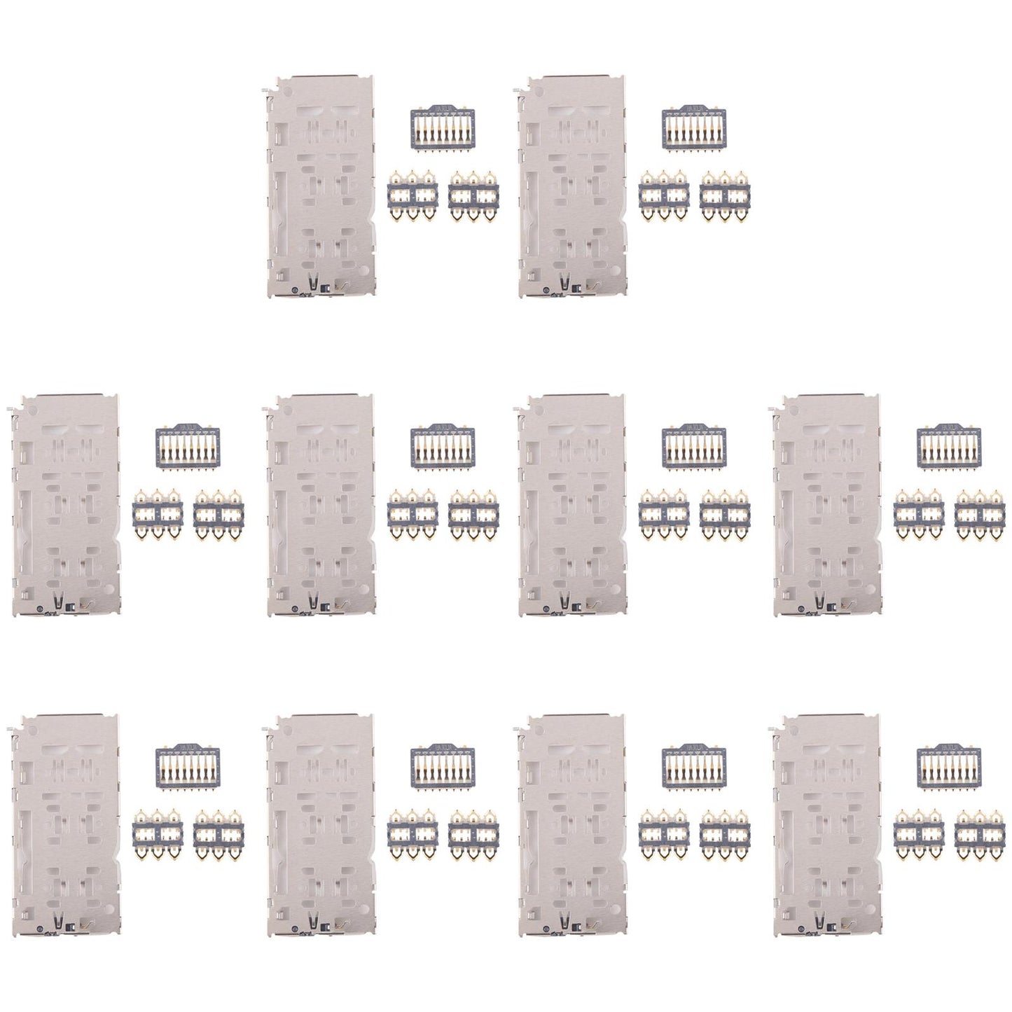 For Galaxy A30 SM-A305 10pcs Original SIM + Micro SD Card Reader