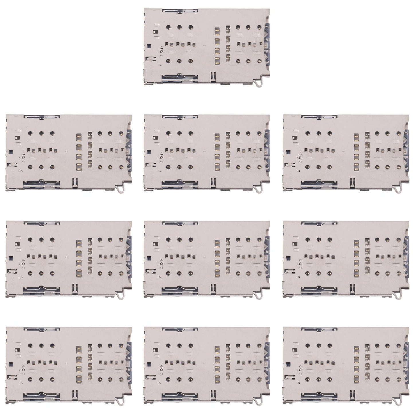 For Galaxy S7 SM-G930 10pcs Original SIM + Micro SD Card Reader