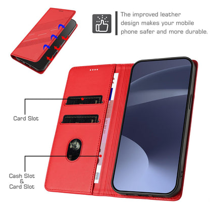 For Redmi K90 Pro Max / Poco F8 Ultra 5G Embossed Multi-functional Wallet Retro Leather Phone Case(Red)