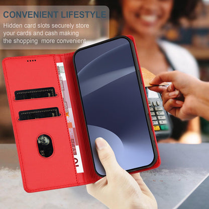 For Redmi K90 Pro Max / Poco F8 Ultra 5G Embossed Multi-functional Wallet Retro Leather Phone Case(Red)