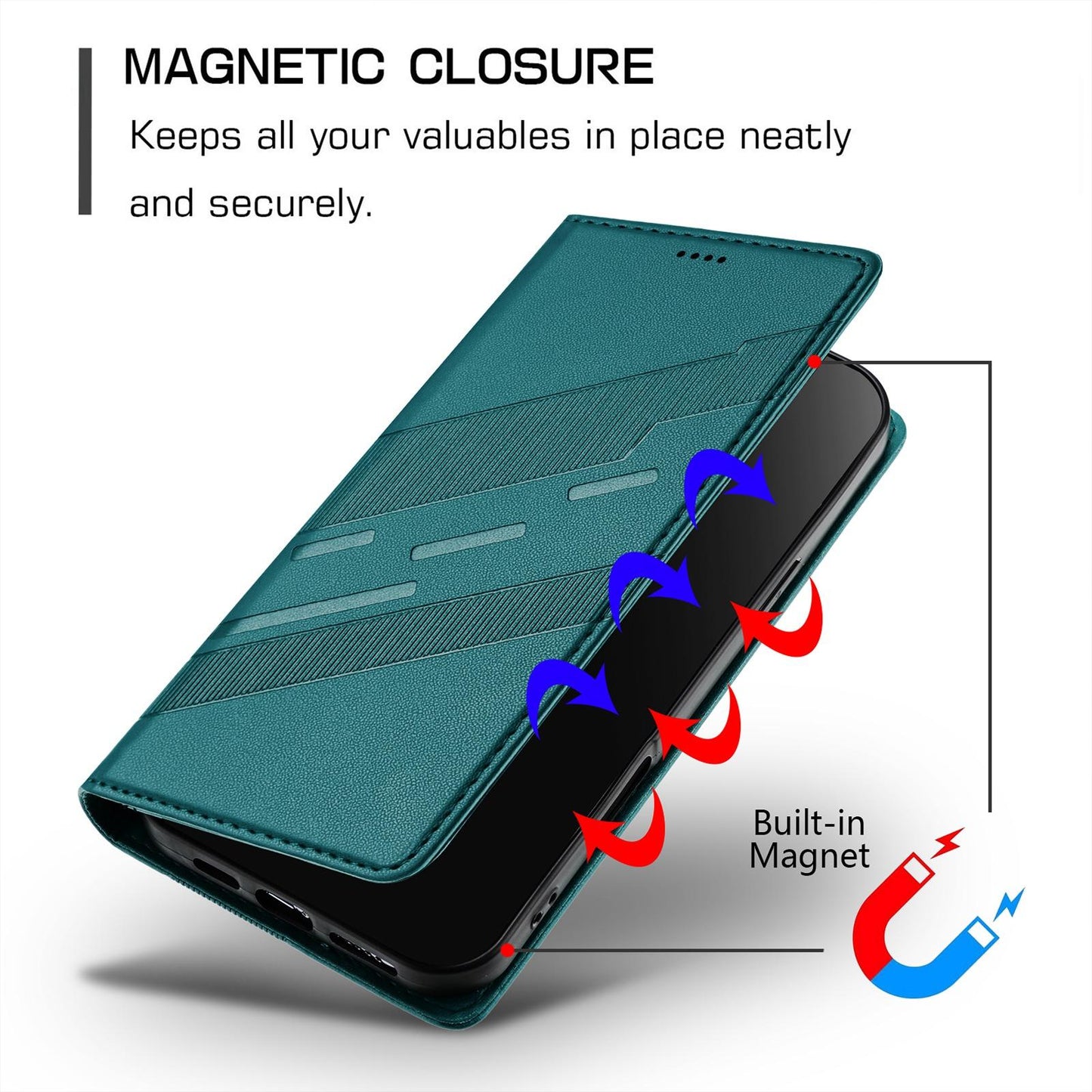 For Redmi K90 Pro Max / Poco F8 Ultra 5G Embossed Multi-functional Wallet Retro Leather Phone Case(Dark Green)