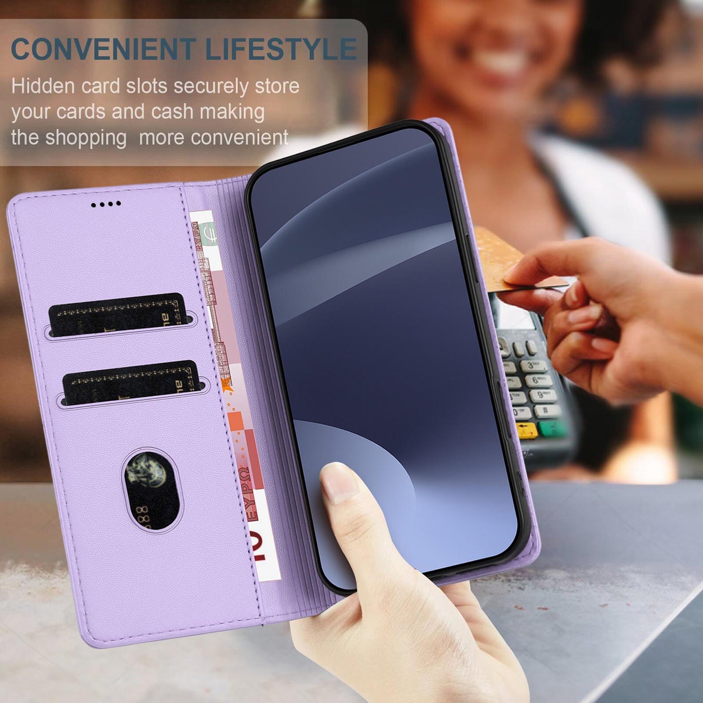 For Redmi K90 Pro Max / Poco F8 Ultra 5G Embossed Multi-functional Wallet Retro Leather Phone Case(Light Purple)