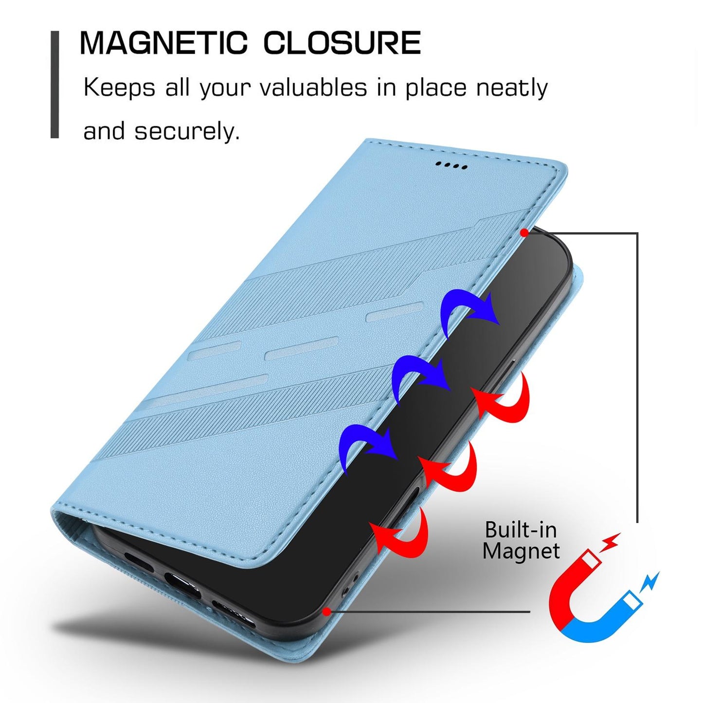 For Redmi K90 Pro Max / Poco F8 Ultra 5G Embossed Multi-functional Wallet Retro Leather Phone Case(Light Blue)