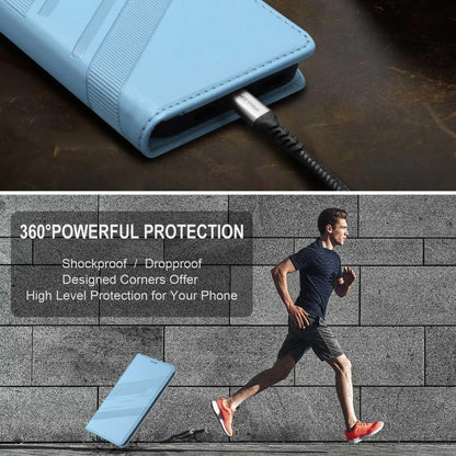 For Redmi K90 Pro Max / Poco F8 Ultra 5G Embossed Multi-functional Wallet Retro Leather Phone Case(Light Blue)