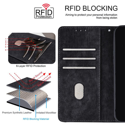 For Redmi K90 Pro Max / Poco F8 Ultra Color Stitching Skin Feel Leather RFID Blocking Phone Case(Black)