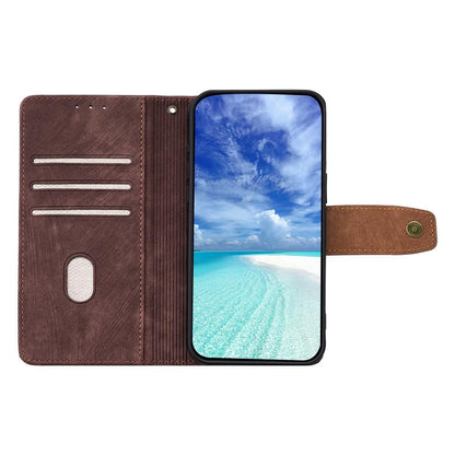 For Redmi K90 Pro Max / Poco F8 Ultra Color Stitching Skin Feel Leather RFID Blocking Phone Case(Brown)