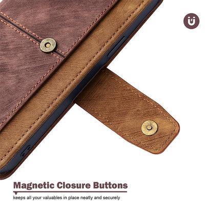 For Redmi K90 Pro Max / Poco F8 Ultra Color Stitching Skin Feel Leather RFID Blocking Phone Case(Brown)