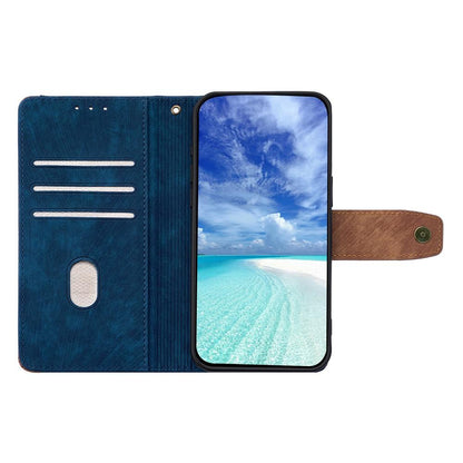 For Redmi K90 Pro Max / Poco F8 Ultra Color Stitching Skin Feel Leather RFID Blocking Phone Case(Blue)