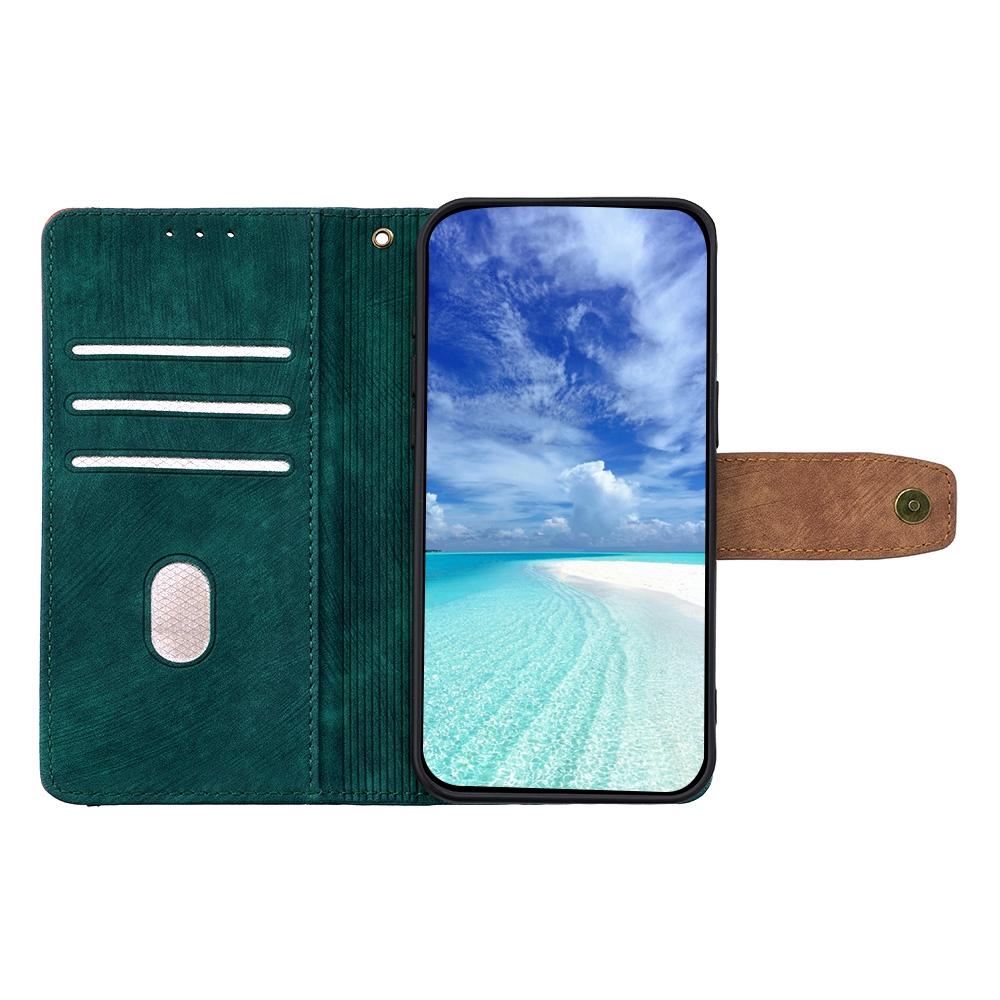 For Redmi K90 Pro Max / Poco F8 Ultra Color Stitching Skin Feel Leather RFID Blocking Phone Case(Green)