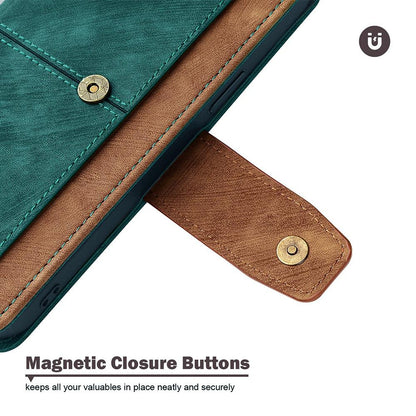 For Redmi K90 Pro Max / Poco F8 Ultra Color Stitching Skin Feel Leather RFID Blocking Phone Case(Green)