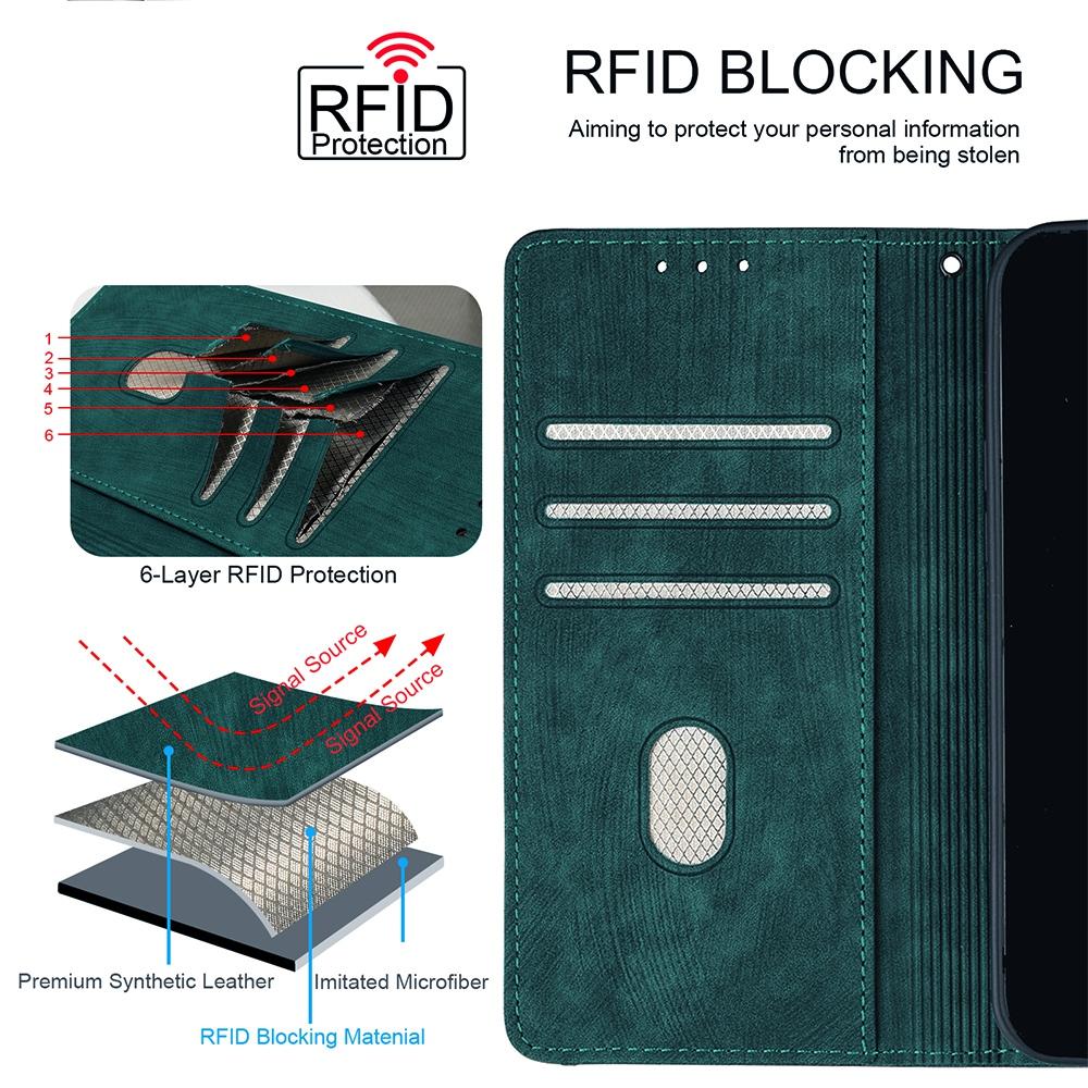 For Redmi K90 Pro Max / Poco F8 Ultra Color Stitching Skin Feel Leather RFID Blocking Phone Case(Green)