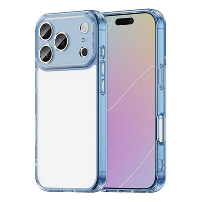 For iPhone 18 Pro PC Hybrid TPU Airbag Shockproof Phone Case - Transparent Blue - EDA007843516B
