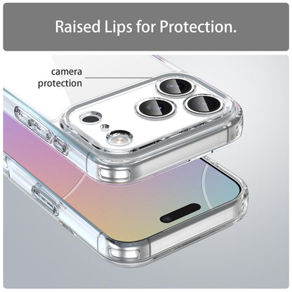 For iPhone 18 Pro PC Hybrid TPU Airbag Shockproof Phone Case - Transparent - EDA007843516C