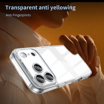 For iPhone 18 Pro PC Hybrid TPU Airbag Shockproof Phone Case - Transparent - EDA007843516C