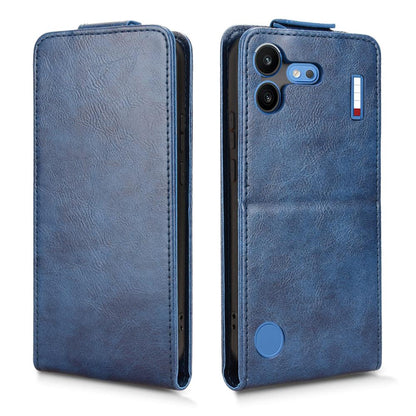 For Nothing Phone 4b 5G Magnetic Vertical Flip Leather Phone Case with Buckle - Blue - EDA007845707B