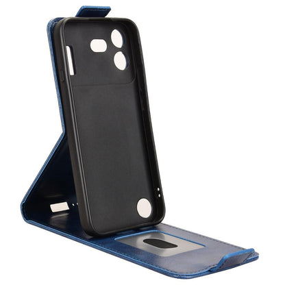 For Nothing Phone 4b 5G Magnetic Vertical Flip Leather Phone Case with Buckle - Blue - EDA007845707B