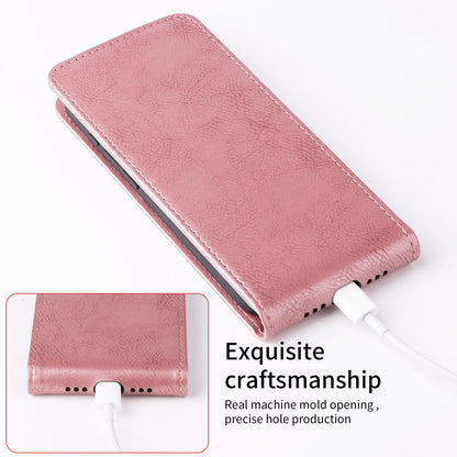 For Redmi K90 Pro Max 5G / Poco F8 Ultra Magnetic Vertical Flip Leather Phone Case with Buckle(Rose Gold)