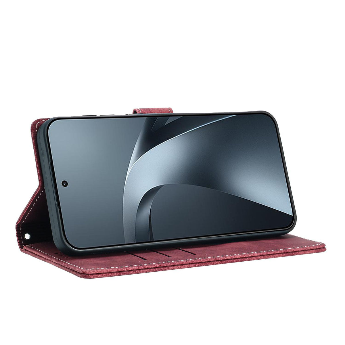 For Xiaomi 17T 5G Mandala Embossed Retro Frosted Leather Phone Case - Red - EDA007847910A