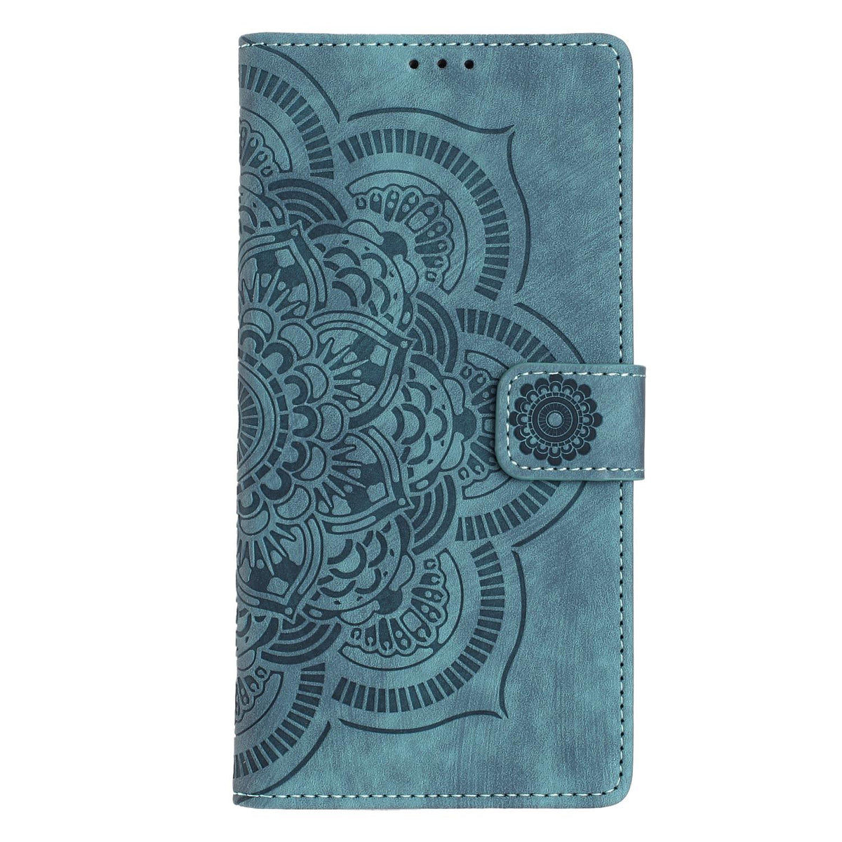 For Xiaomi 17T 5G Mandala Embossed Retro Frosted Leather Phone Case - Blue - EDA007847910B