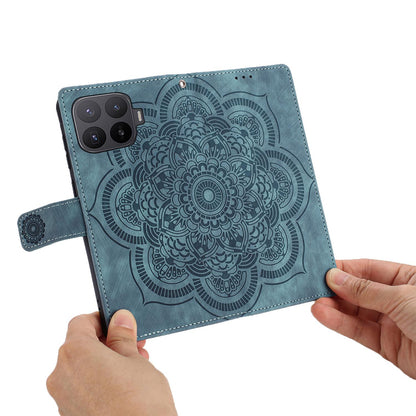 For Xiaomi 17T 5G Mandala Embossed Retro Frosted Leather Phone Case - Blue - EDA007847910B