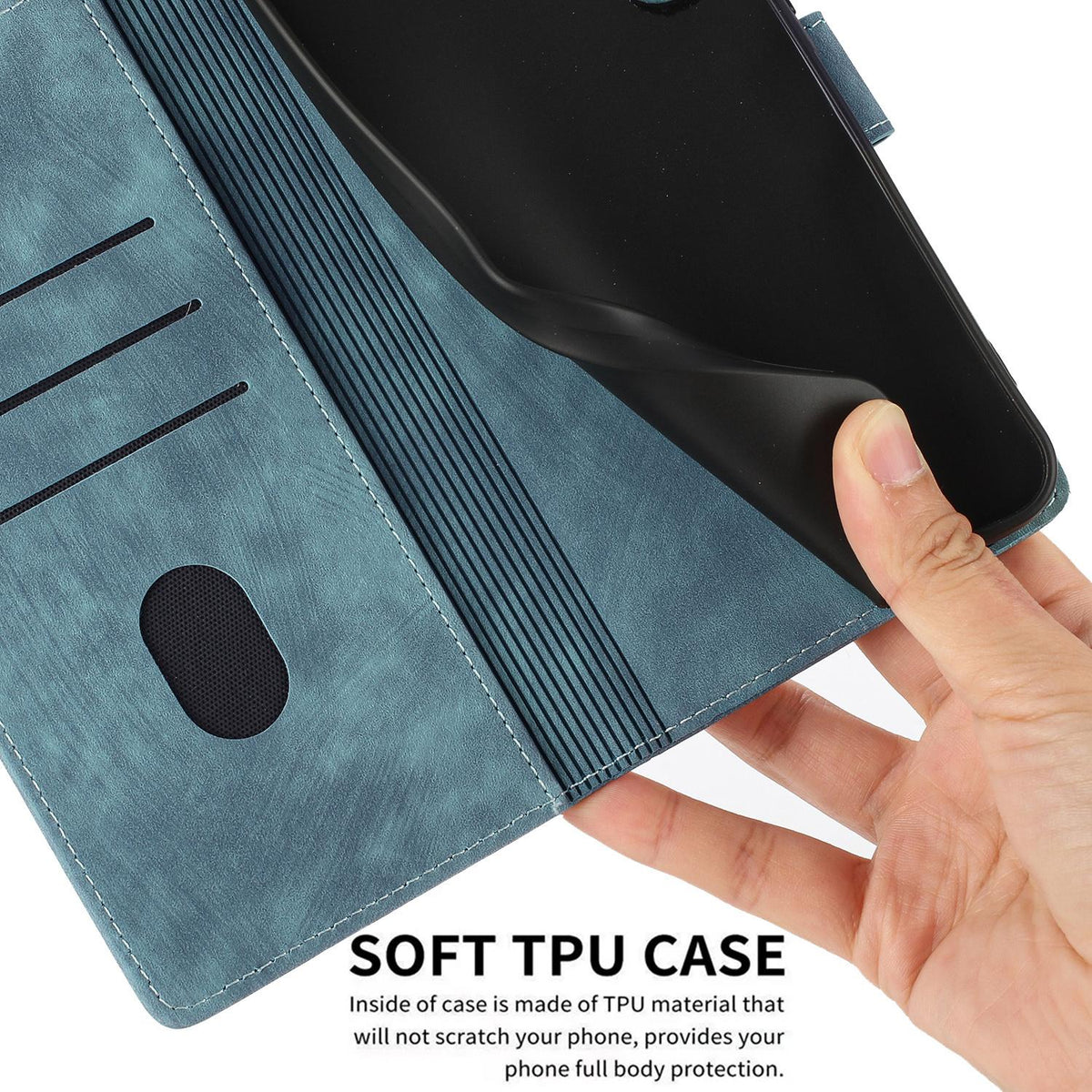 For Xiaomi 17T 5G Mandala Embossed Retro Frosted Leather Phone Case - Blue - EDA007847910B