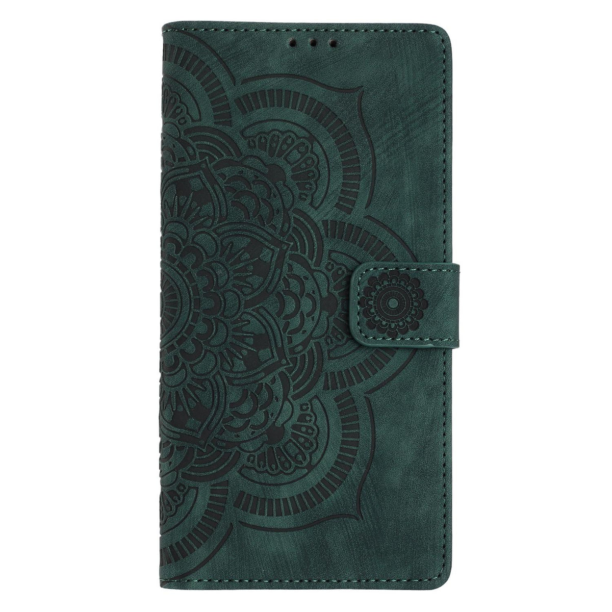 For Xiaomi 17T 5G Mandala Embossed Retro Frosted Leather Phone Case - Green - EDA007847910D