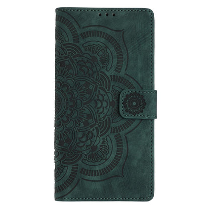 For Xiaomi 17T 5G Mandala Embossed Retro Frosted Leather Phone Case - Green - EDA007847910D
