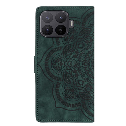 For Xiaomi 17T 5G Mandala Embossed Retro Frosted Leather Phone Case - Green - EDA007847910D