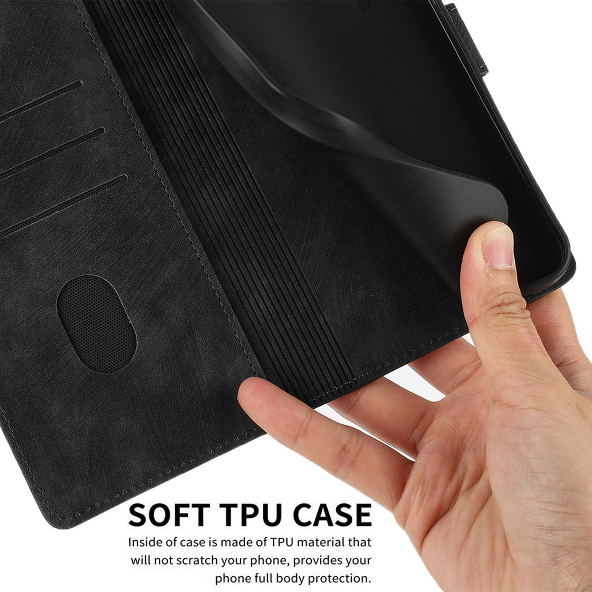 For Xiaomi 17T 5G Mandala Embossed Retro Frosted Leather Phone Case - Black - EDA007847910E