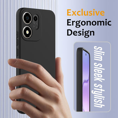 For Honor 600 Smart / X7e Plus 5G Shockproof Silicone Magsafe Phone Case - Black - EDA007850109B