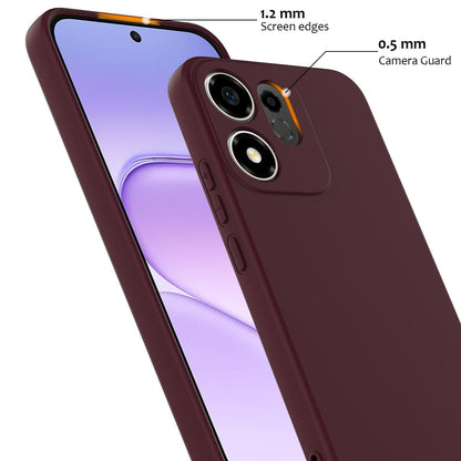 For Honor 600 Smart / X7e Plus 5G Shockproof Silicone Magsafe Phone Case - Plum Color - EDA007850109C