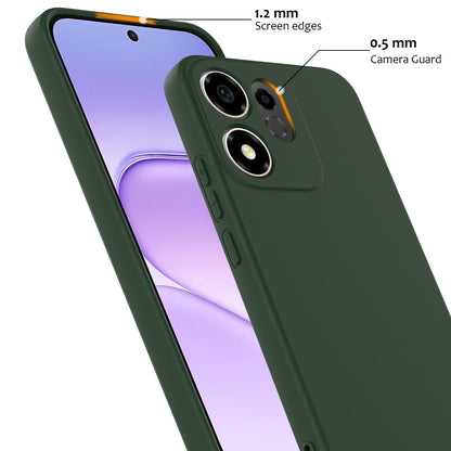 For Honor 600 Smart / X7e Plus 5G Shockproof Silicone Magsafe Phone Case - Dark Green - EDA007850109D