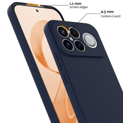 For Redmi K90 Pro Max / Poco F8 Ultra Shockproof Silicone Magsafe Phone Case(Navy Blue)