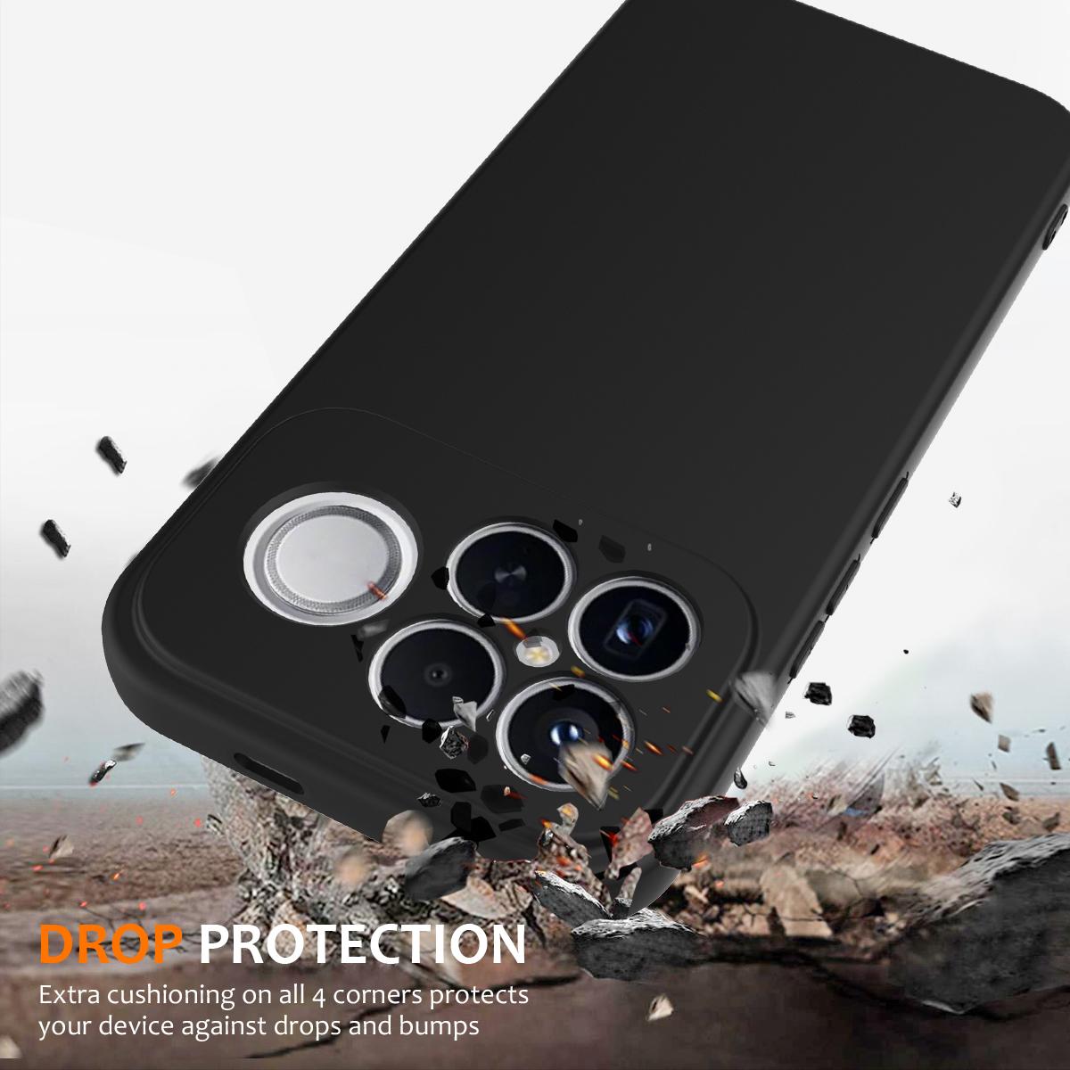 For Redmi K90 Pro Max / Poco F8 Ultra Shockproof Silicone Magsafe Phone Case(Black)