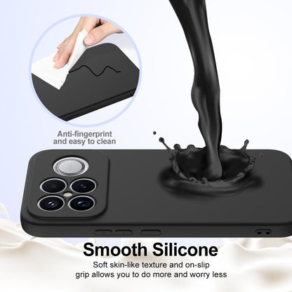 For Redmi K90 Pro Max / Poco F8 Ultra Shockproof Silicone Magsafe Phone Case(Black)
