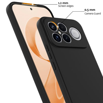 For Redmi K90 Pro Max / Poco F8 Ultra Shockproof Silicone Magsafe Phone Case(Black)