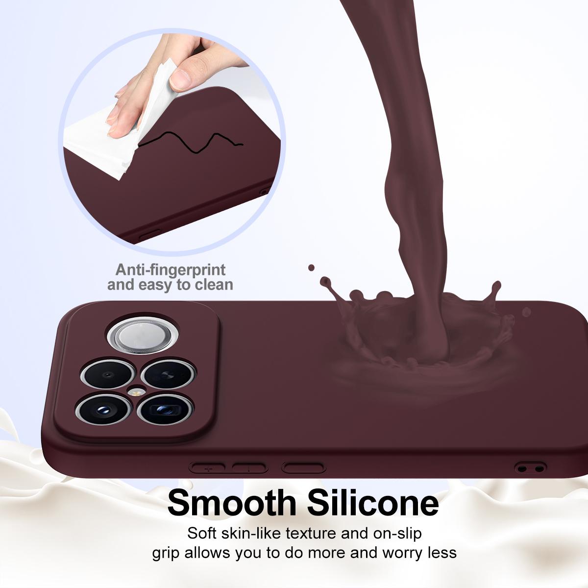 For Redmi K90 Pro Max / Poco F8 Ultra Shockproof Silicone Magsafe Phone Case(Plum Color)