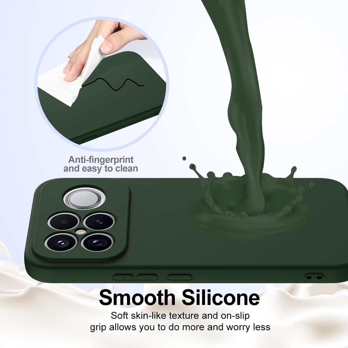 For Redmi K90 Pro Max / Poco F8 Ultra Shockproof Silicone Magsafe Phone Case(Dark Green)