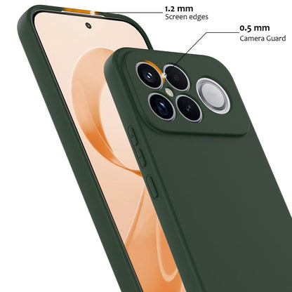 For Redmi K90 Pro Max / Poco F8 Ultra Shockproof Silicone Magsafe Phone Case(Dark Green)