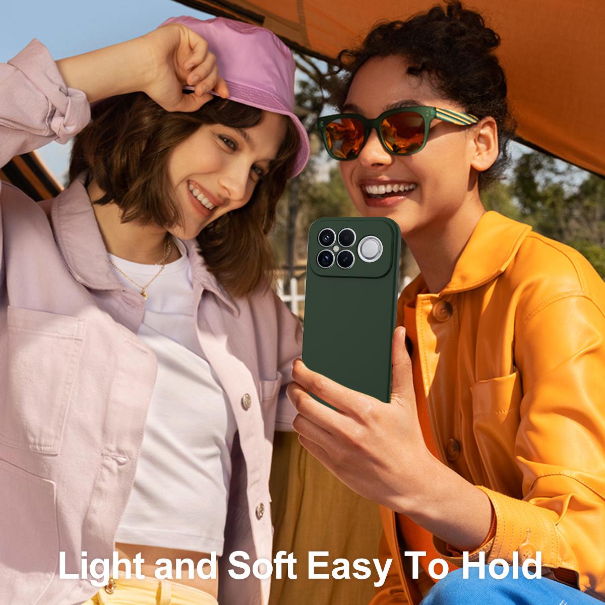 For Redmi K90 Pro Max / Poco F8 Ultra Shockproof Silicone Magsafe Phone Case(Dark Green)