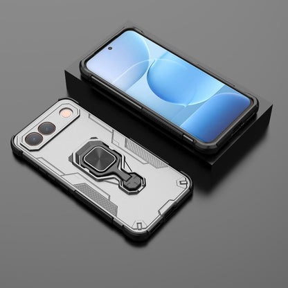 For vivo S2 5G Global Metal Kickstand TPU Hybrid PC Phone Case - Grey - EDA007855009B